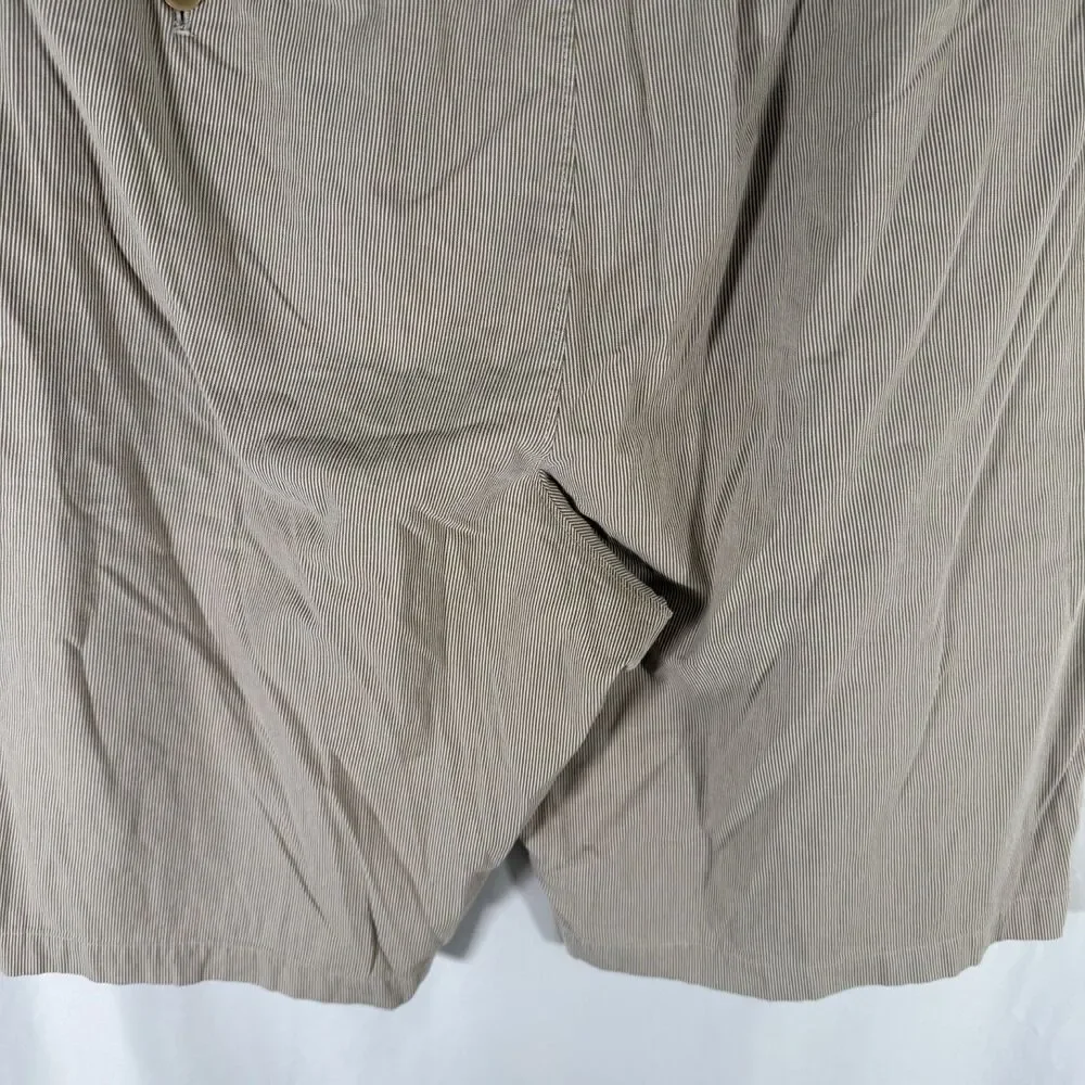 Banana Republic Chino Shorts Men's 38 Beige Striped 11